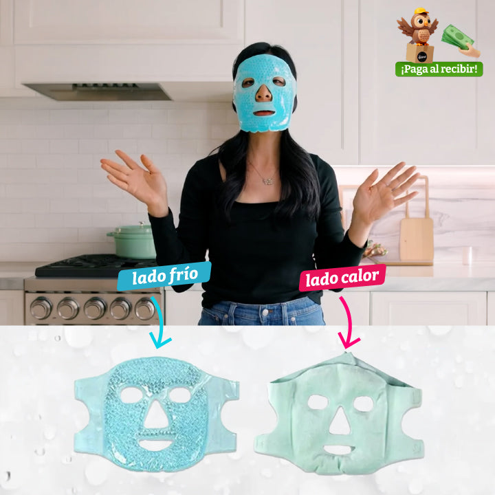 Máscara Facial Gel Frío Calor Terapia