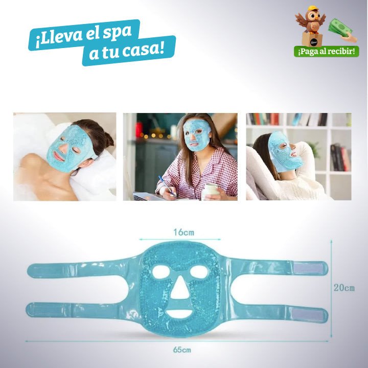 Máscara Facial Gel Frío Calor Terapia